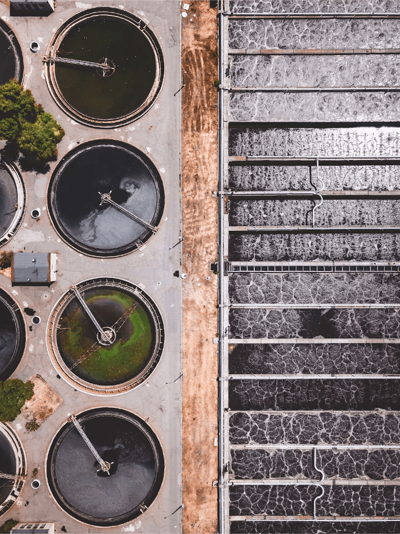 Water treatment from sediment: dirt, rust, sand